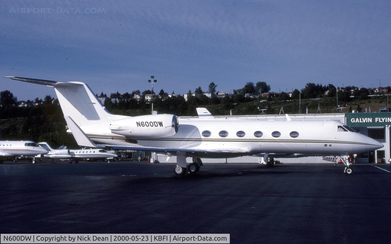 N600DW, 1991 Gulfstream Aerospace Gulfstream IV C/N 1169, KBFI