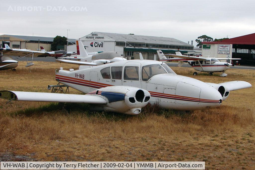 VH-WAB, 1964 Piper PA-23-250 C/N 27-2445, WFU Aztec at Moorabbin