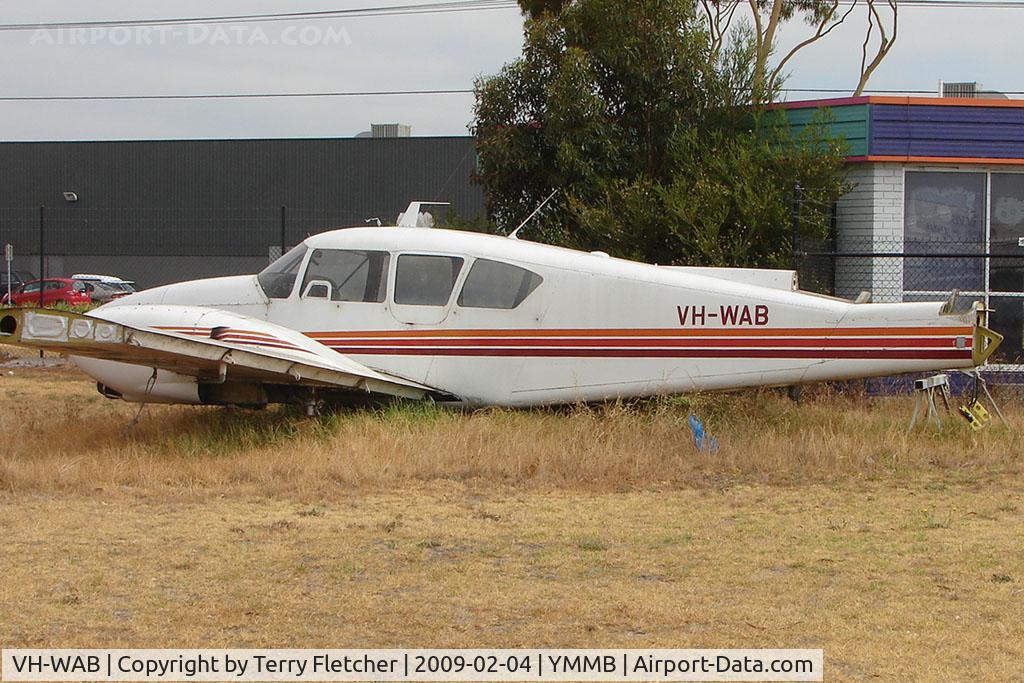 VH-WAB, 1964 Piper PA-23-250 C/N 27-2445, WFU Aztec at Moorabbin