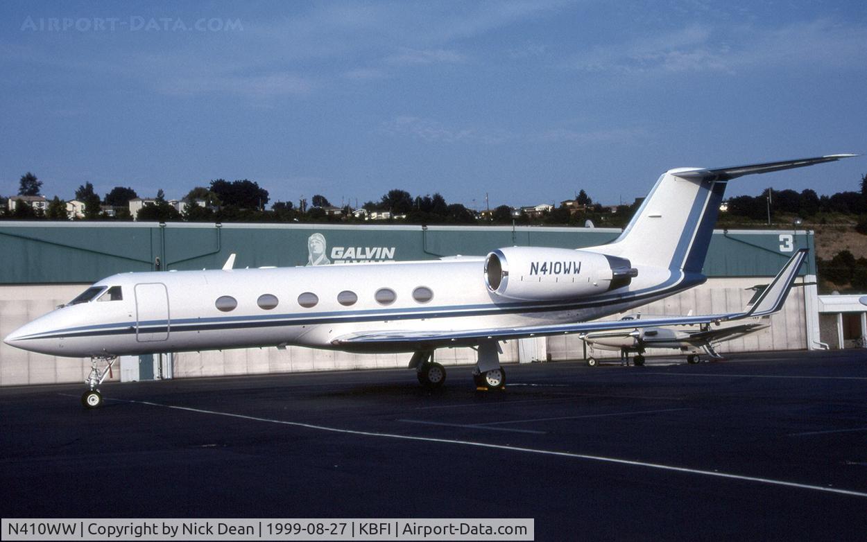 N410WW, 1992 Gulfstream Aerospace Gulfstream IVSP C/N 1203, KBFI
