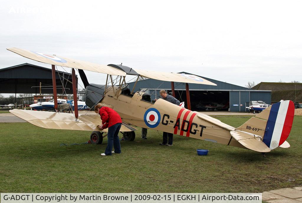 G-ADGT, 1935 De Havilland DH-82A Tiger Moth II C/N 3338, Time for a washdown!