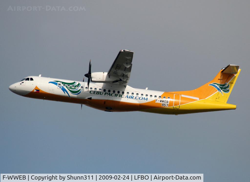 F-WWEB, 2009 ATR 72-212A C/N 857, C/n 857 - To be RP-C7257