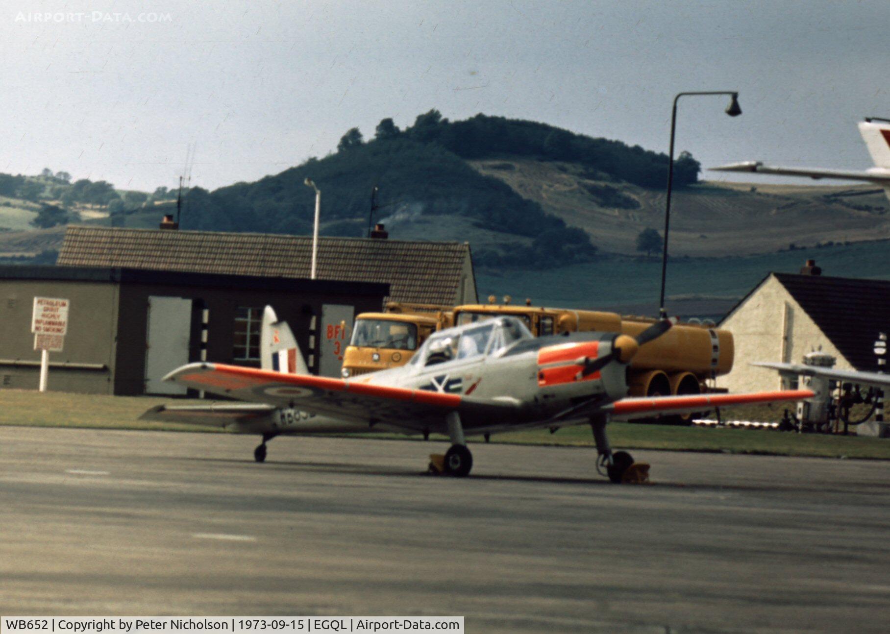 WB652, 1950 De Havilland DHC-1 Chipmunk T.10 C/N C1/0093, Chipmunk T.10 with East Lowlands University Air Squadron at RAF Leuchars 1973 Air Show.