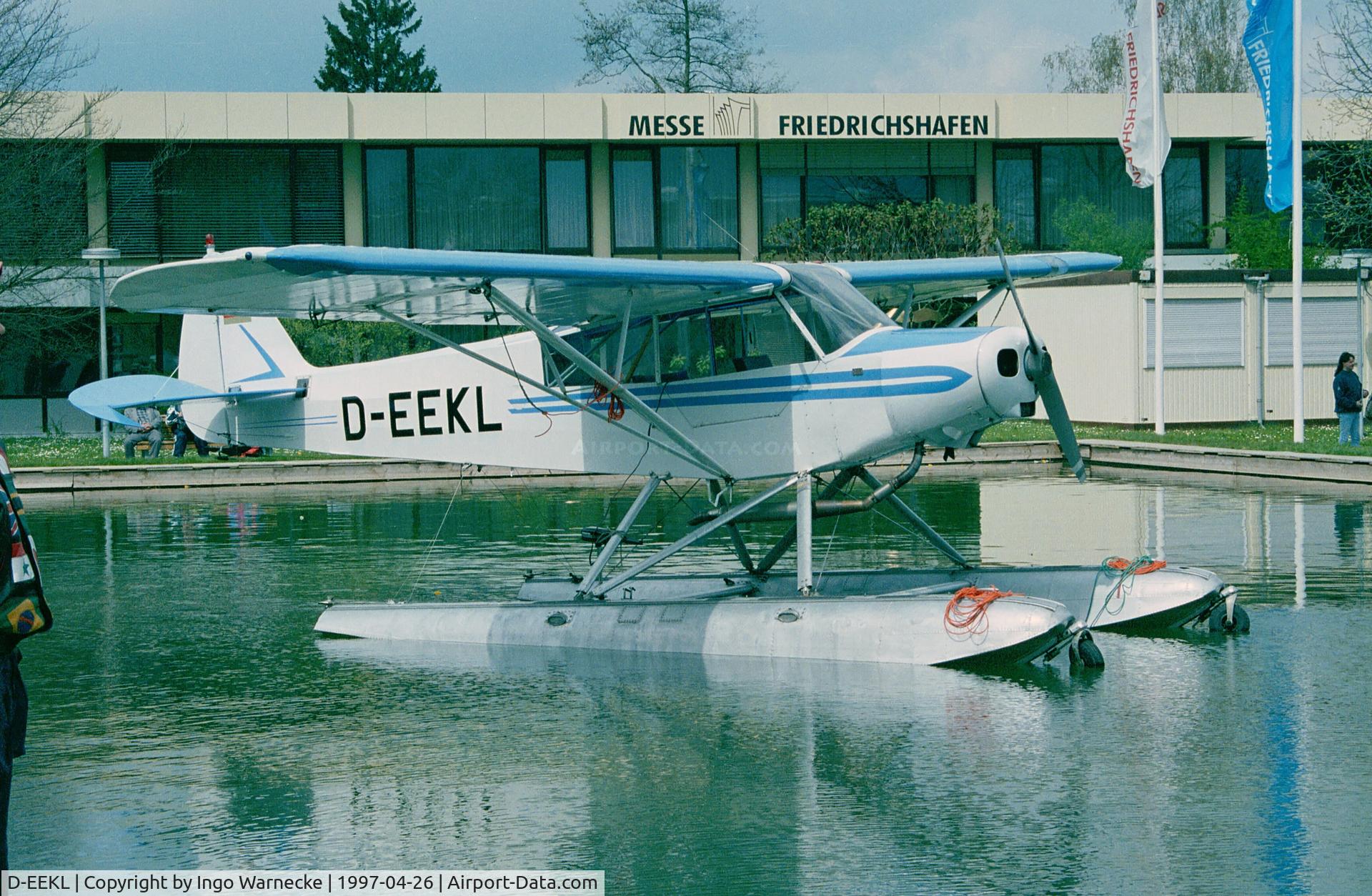 D-EEKL, 1956 Piper PA-18-150 Super Cub C/N 18-5330, Piper PA-18-150 Super Cub on amphibious floats at AERO 1997, Friedrichshafen