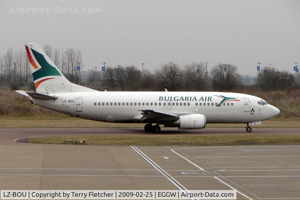 LZ-BOU, 1987 Boeing 737-3L9 C/N 23717/1365, Bulgaria Air B737 operating SkyEurope flight out of Luton