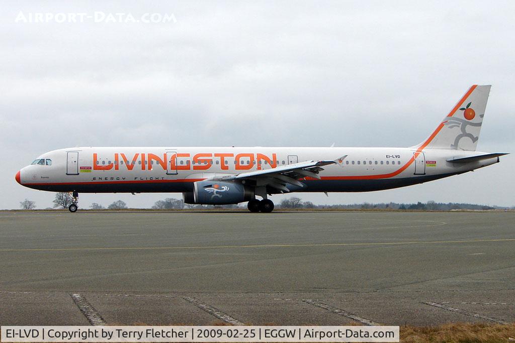 EI-LVD, 1998 Airbus A321-231 C/N 792, Livingstone A321 arrives with Juventus fans on a Soccer Charter