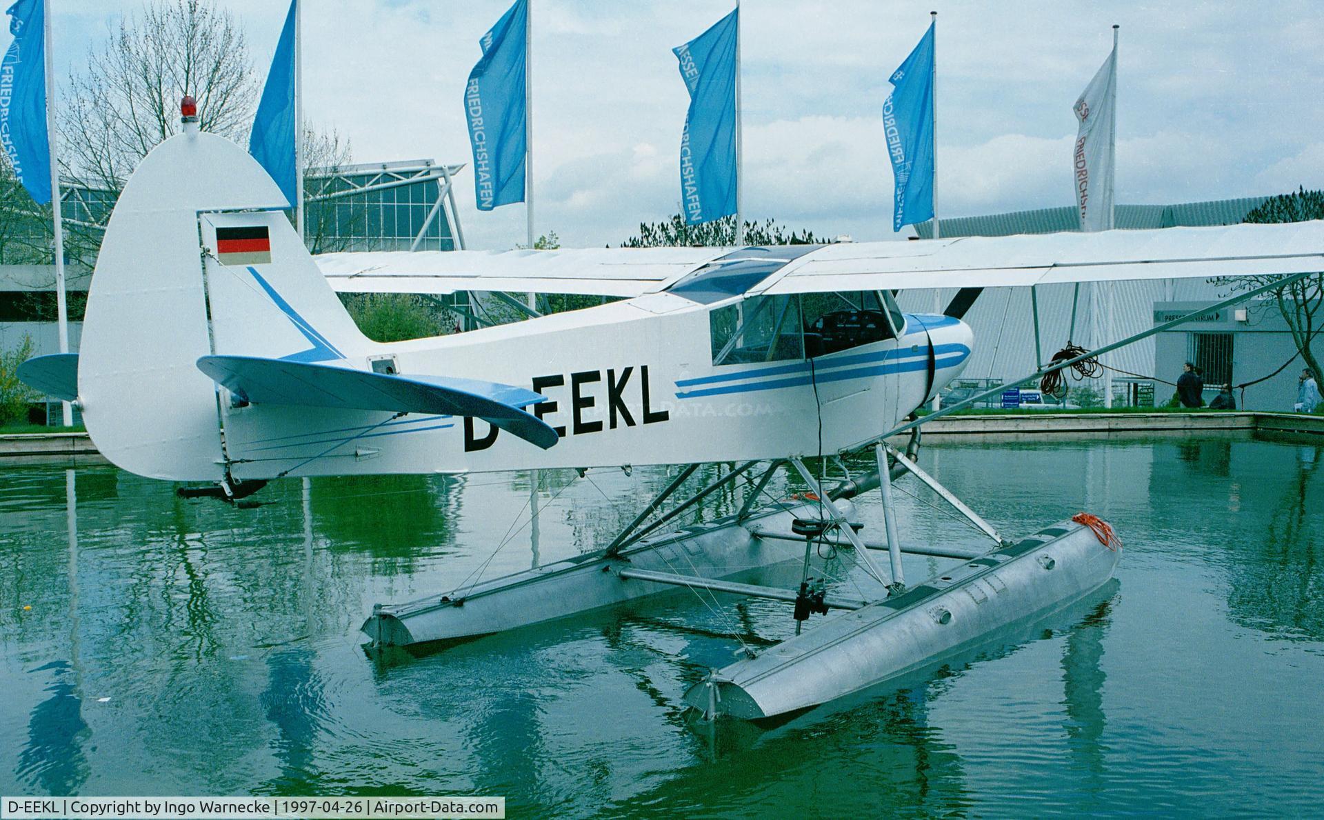 D-EEKL, 1956 Piper PA-18-150 Super Cub C/N 18-5330, Piper PA-18-150 Super Cub on amphibious floats at AERO 1997, Friedrichshafen