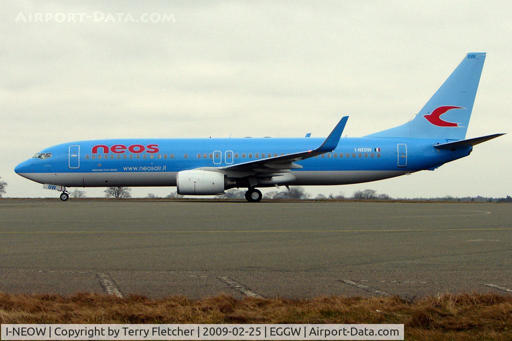 I-NEOW, 2007 Boeing 737-86N C/N 32685, Neos B737 brings in Juventus Soccer fans