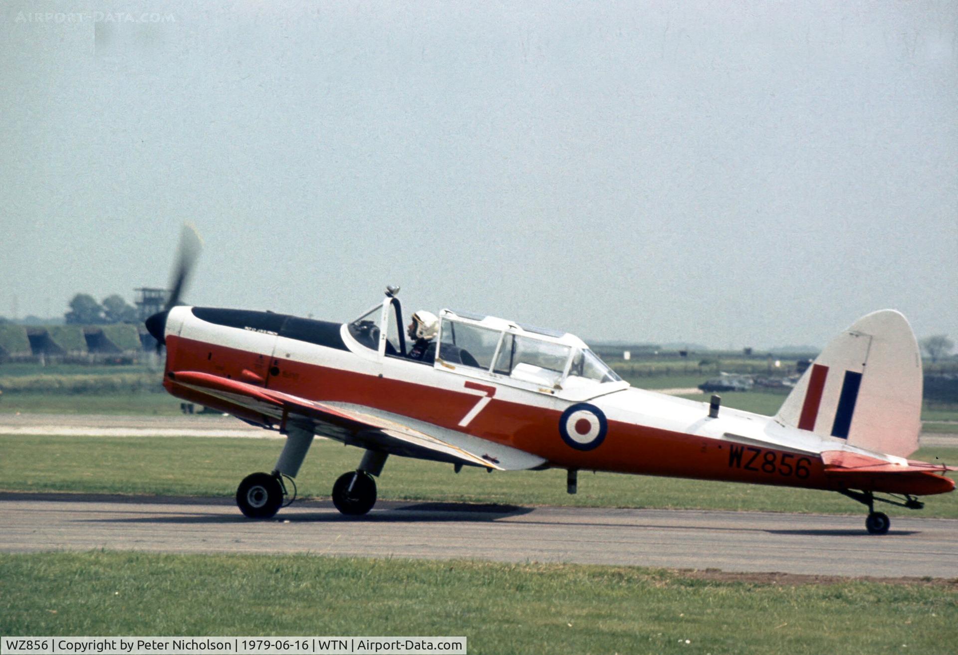 WZ856, 1953 De Havilland DHC-1 Chipmunk T.10 C/N C1/0880, Chipmunk T.10 of 7 Air Experience Flight at the 1979 Waddington Air Show.