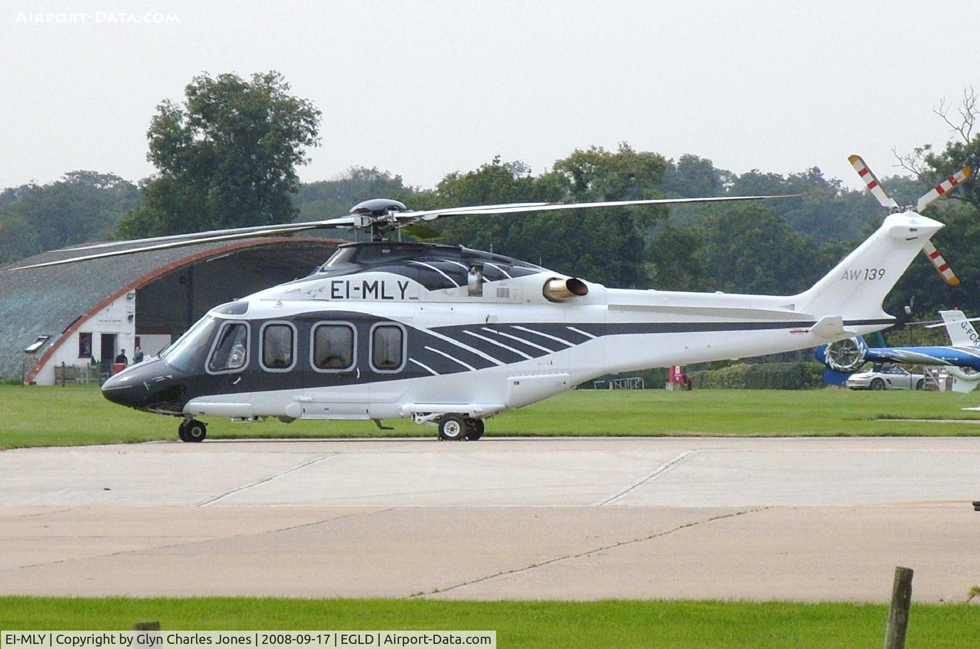 EI-MLY, 2008 AgustaWestland AW-139 C/N 31123, Departed for Blackbushe shortly after. In 2010 exported to Turkey as TC-HYH. Owned by Arkiva Ltd.