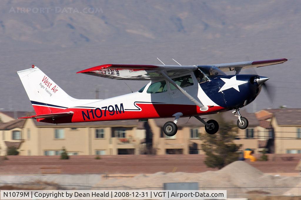 N1079M, 1971 Cessna 172L C/N 17259802, West Air Flight Training's 1971 Cessna 172L Skyhawk N1079M climbing out from RWY 12R.