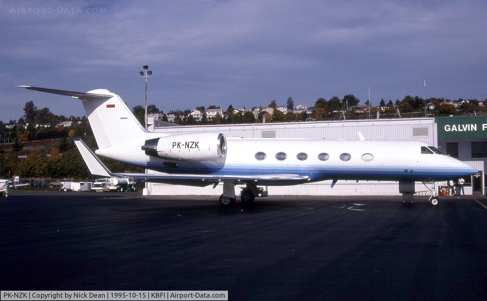 PK-NZK, 1993 Gulfstream Aerospace Gulfstream IVSP C/N 1219, KBFI