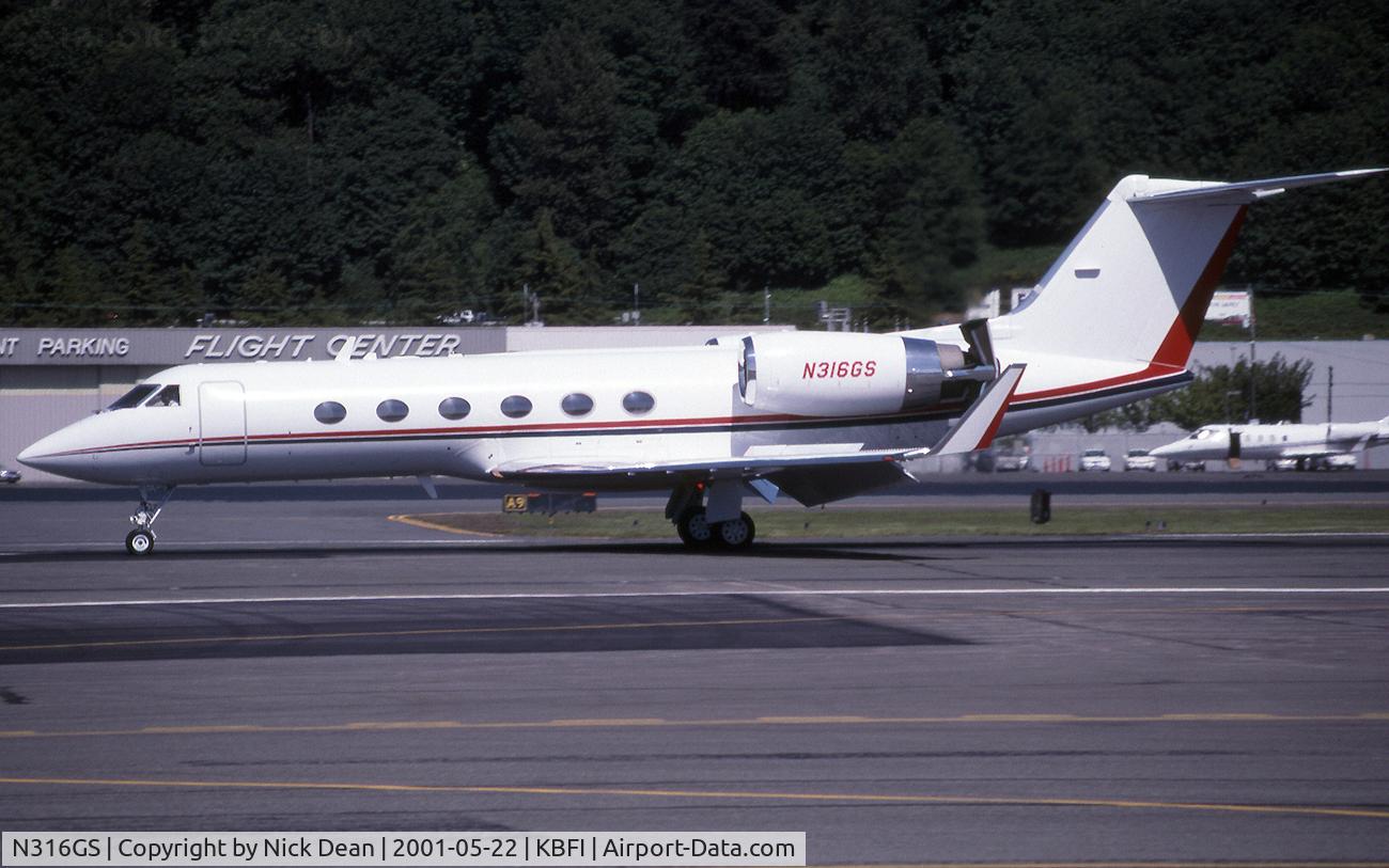 N316GS, 1993 Gulfstream Aerospace Gulfstream IVSP C/N 1225, KBFI