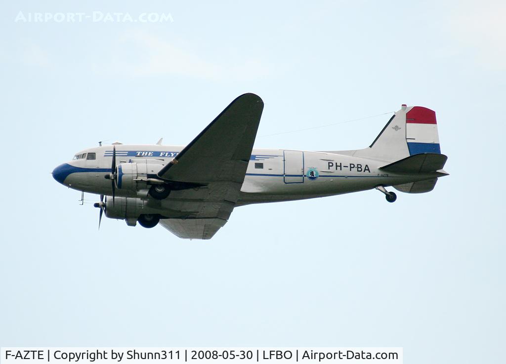 F-AZTE, 1943 Douglas C-47A-1-DL  Skytrain C/N 9172, On take off from Air France facility where it was came...