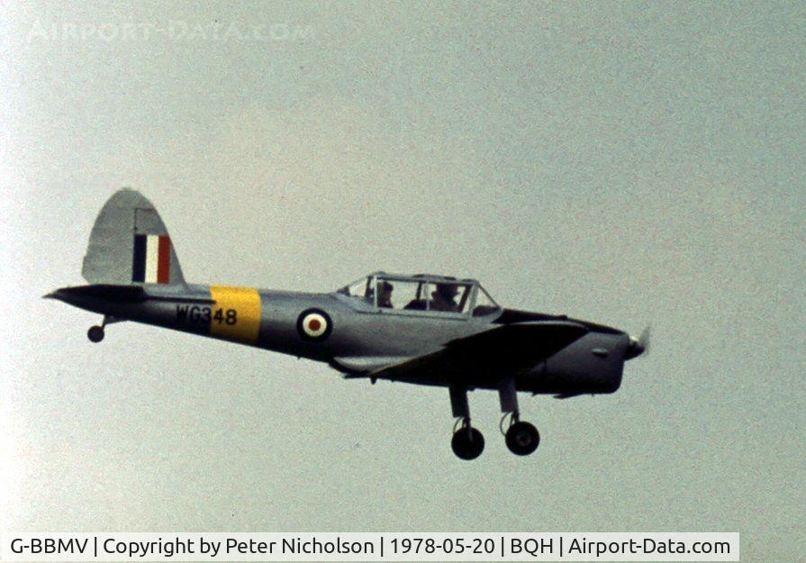 G-BBMV, 1951 De Havilland DHC-1 Chipmunk T.10 C/N C1/0432, Ex RAF Chipmunk T.10 at the 1978 Biggin Hill Air Show.