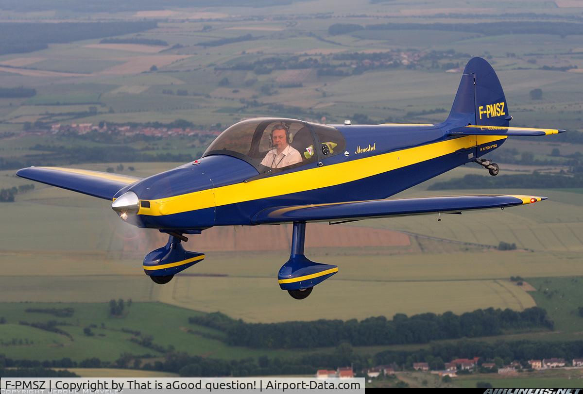 F-PMSZ, Nicollier HN-700 Menestrel II C/N 163, Phil in Formation Flight