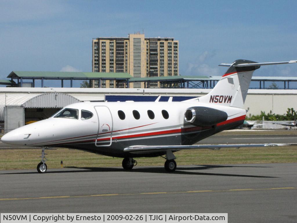 N50VM, 2008 Hawker Beechcraft Corp 390 C/N RB-229, M50VM Taxi at TJIG