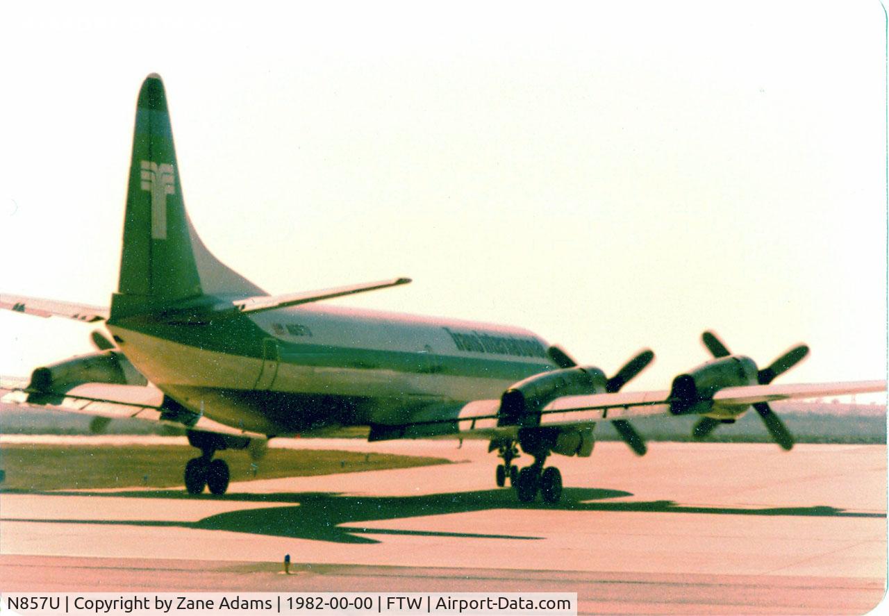 N857U, 1960 Lockheed L-188C Electra C/N 2014, Trans International Electra