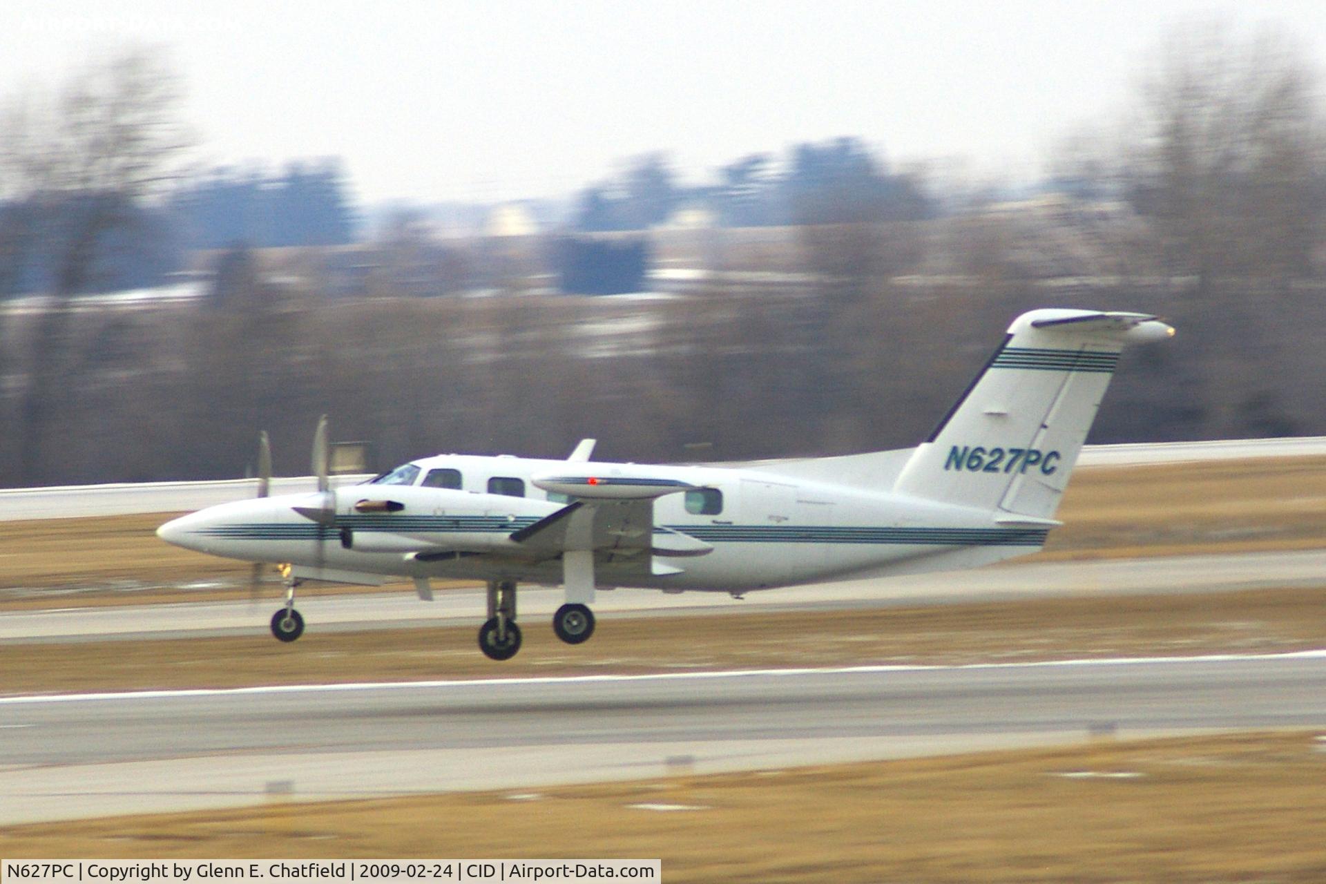 N627PC, 1984 Piper PA-42 Cheyenne IIIA C/N 42-5501010, Early morning departure off runway 13