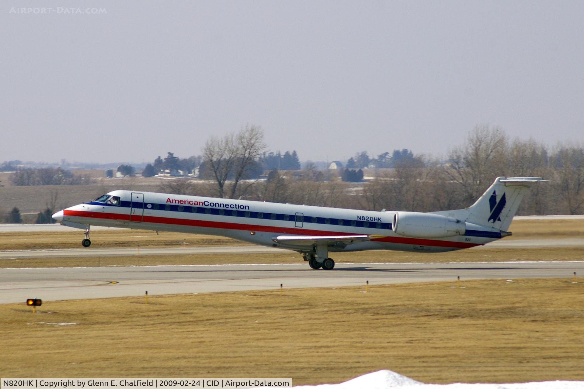 N820HK, 1998 Embraer EMB-145EP (ERJ-145EP) C/N 145064, Departing and rotated on Runway 13