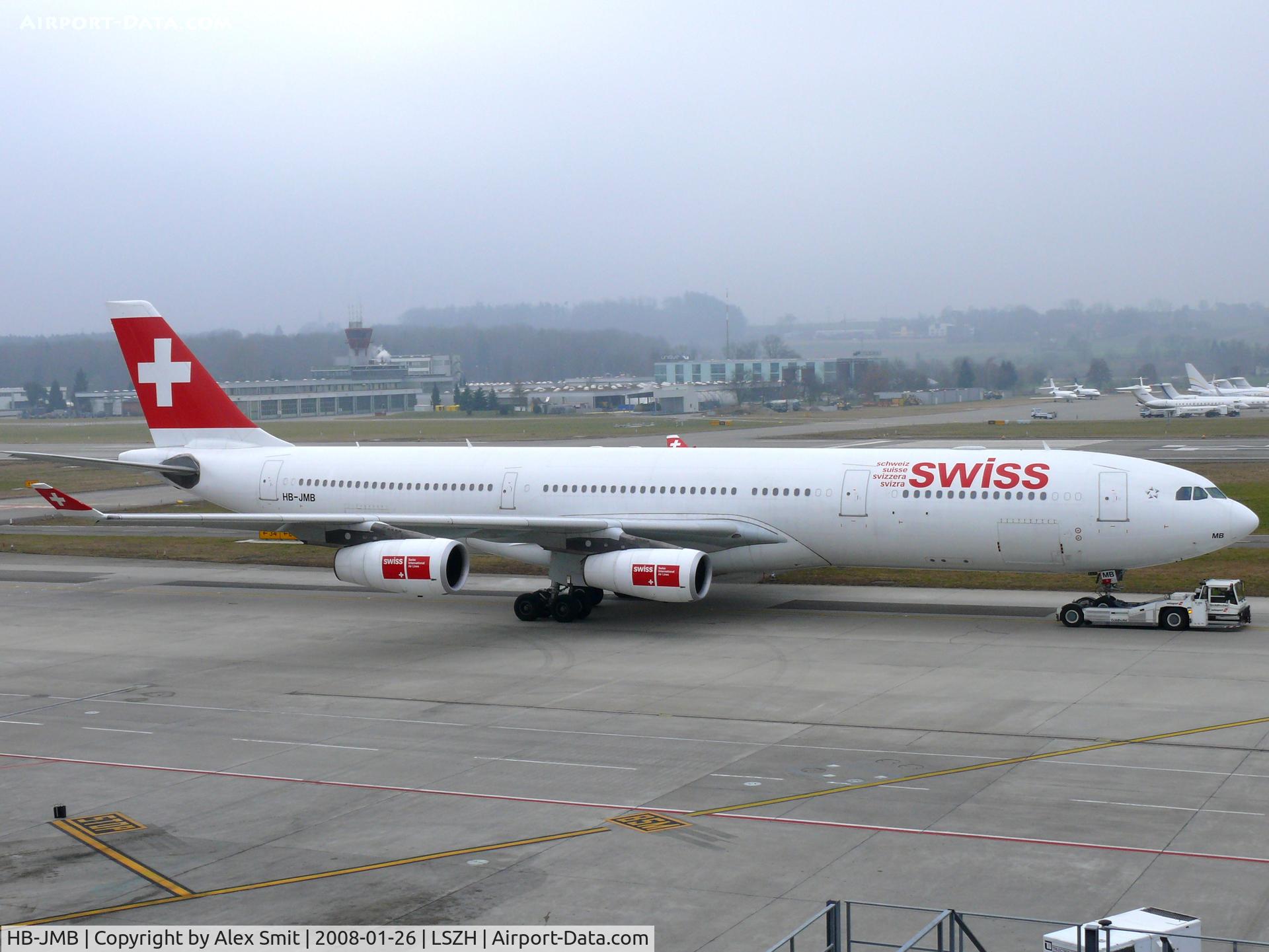HB-JMB, 2003 Airbus A340-313 C/N 545, Airbus A340-313 HB-JMB Swiss