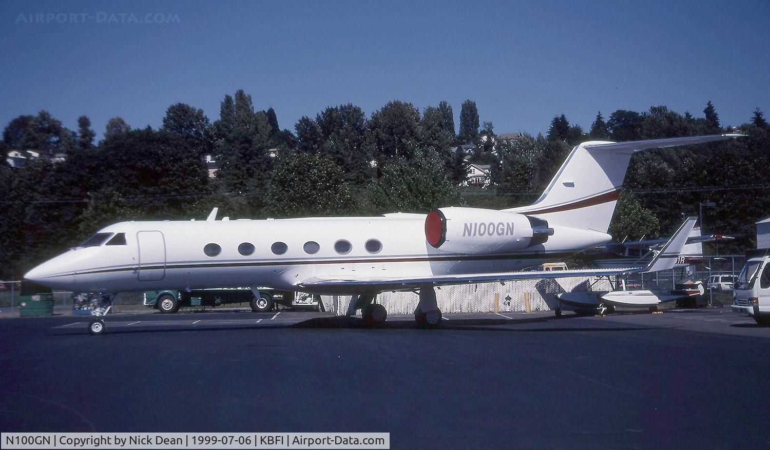 N100GN, 1994 Gulfstream Aerospace Gulfstream IVSP C/N 1236, KBFI