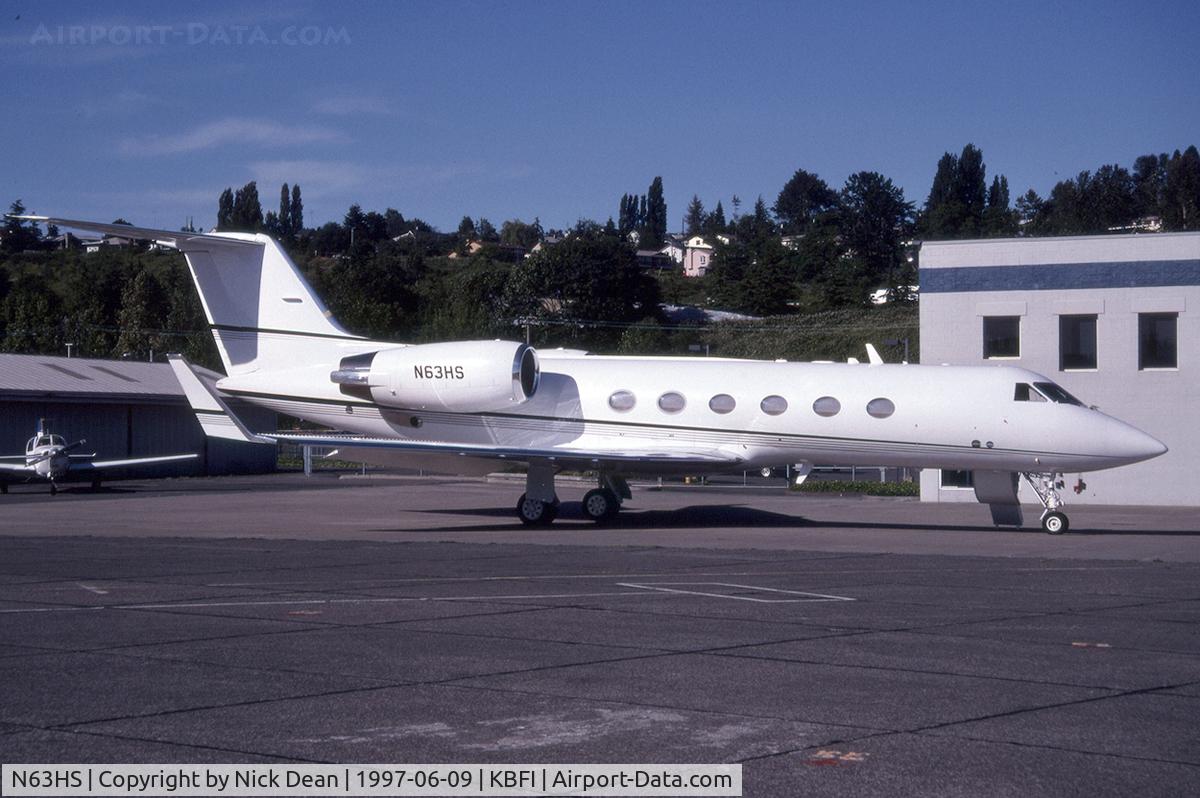 N63HS, 1994 Gulfstream Aerospace Gulfstream IVSP C/N 1249, KBFI