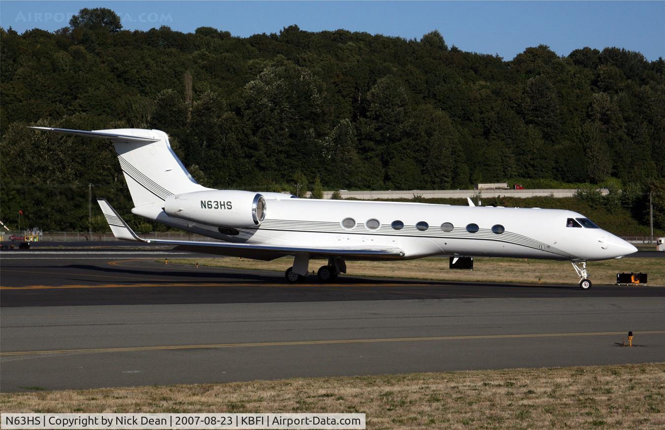 N63HS, 2004 Gulfstream Aerospace GV-SP (G550) C/N 5013, KBFI