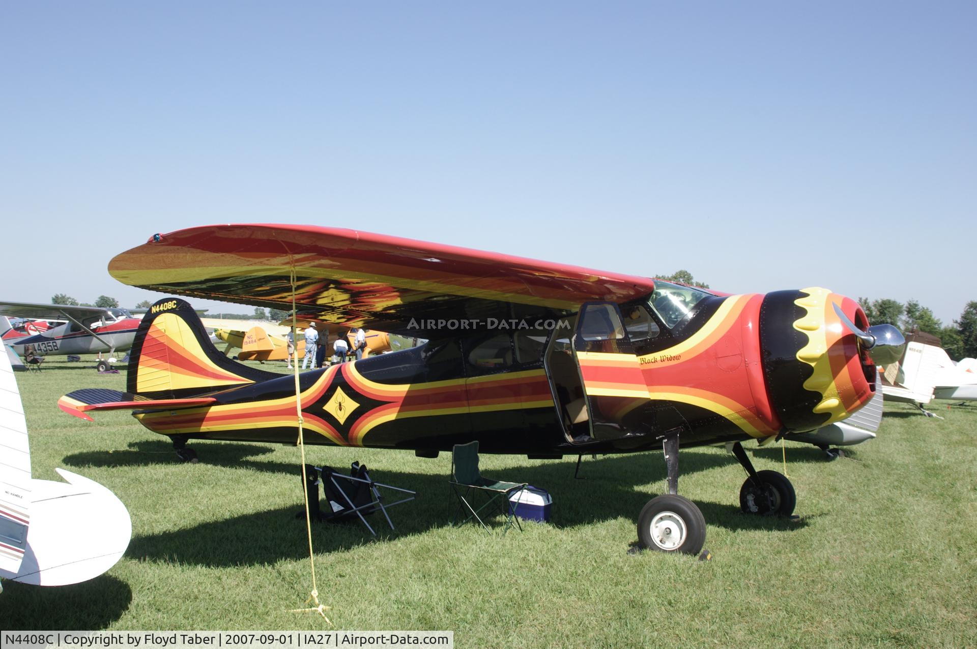 N4408C, 1952 Cessna 195 C/N 7993, Antique Fly In