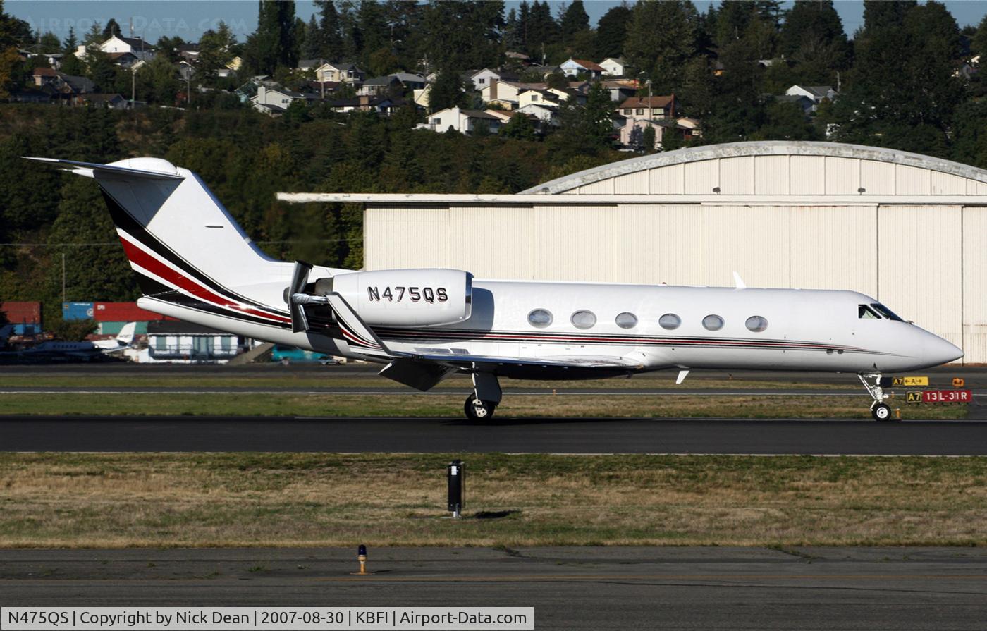 N475QS, 1995 Gulfstream Aerospace G-IV C/N 1275, KBFI