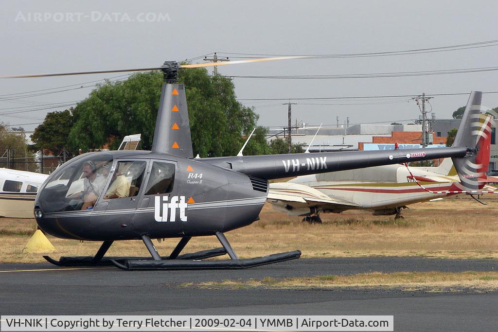 VH-NIK, 2008 Robinson R44 Raven II C/N 12179, Robinson R44 at Moorabbin