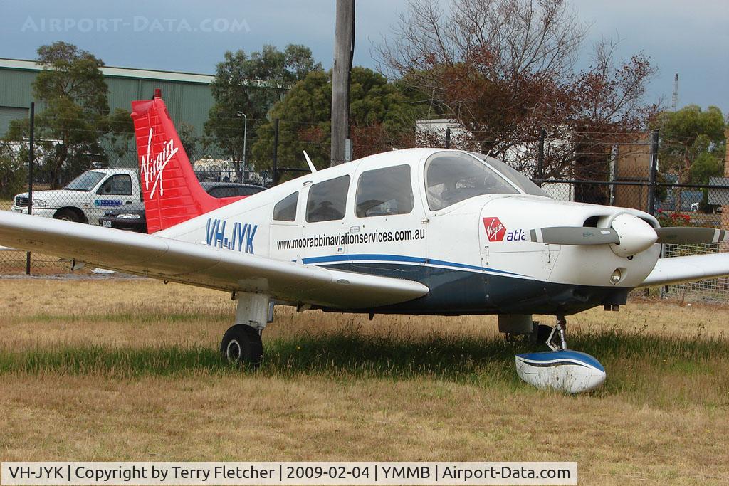 VH-JYK, 1978 Piper PA-28-161 Warrior II C/N 28-7816465, Piper Pa-28-161 at Moorabbin in Virgin colours