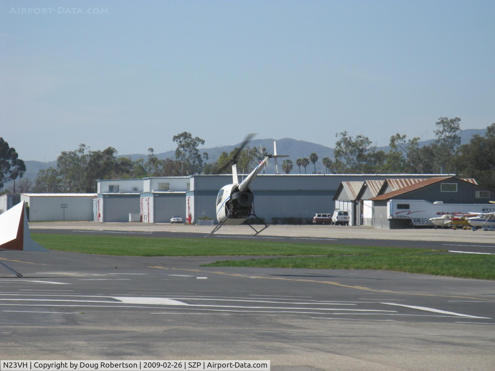 N23VH, 2004 Robinson R22 Beta C/N 3535, 2004 Robinson R22  BETA II, Lycoming O-360 derated to 131 Hp, departure