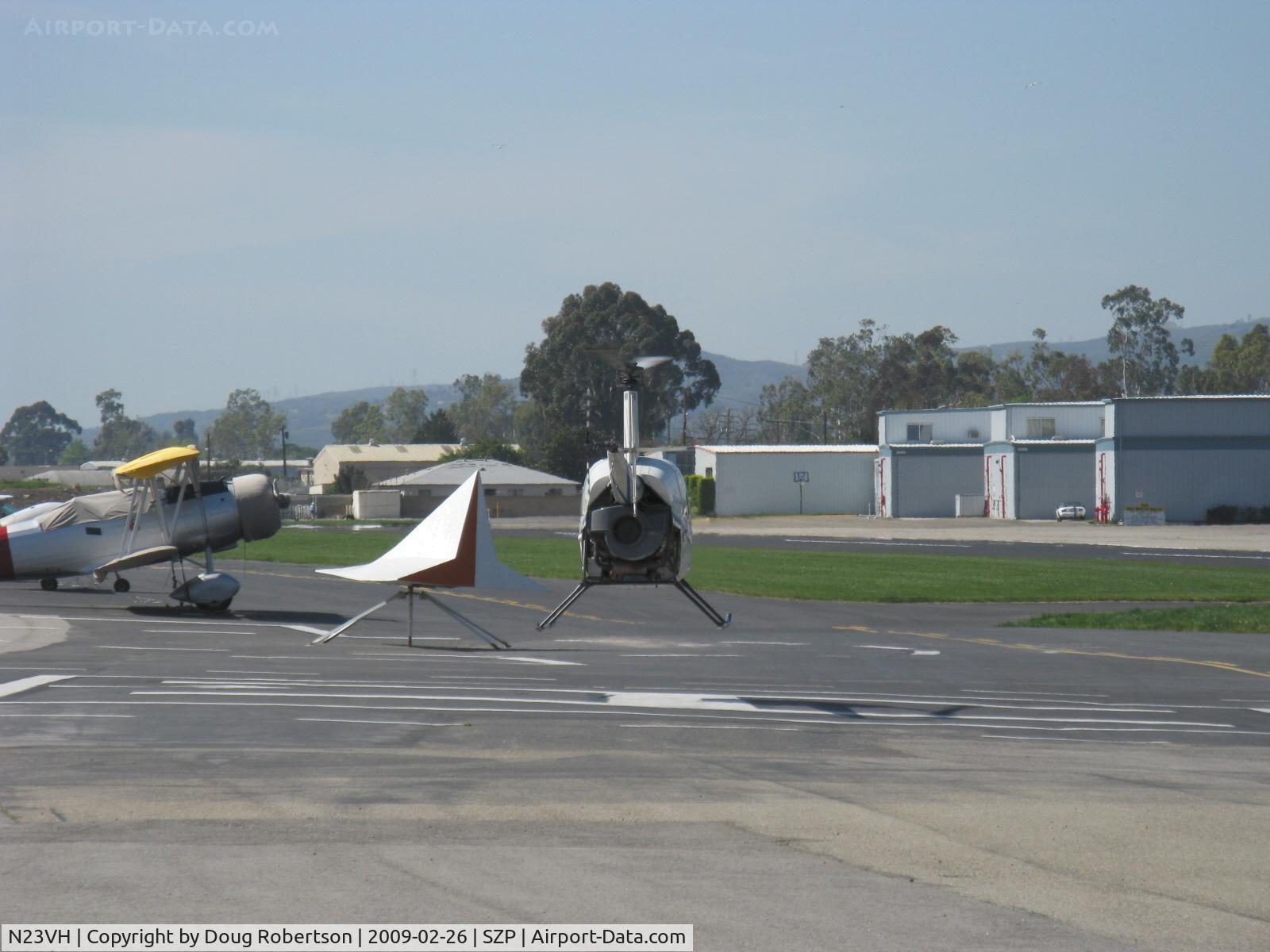 N23VH, 2004 Robinson R22 Beta C/N 3535, 2004 Robinson R22 BETA II, Lycoming O-360 derated t0 131 Hp, liftoff