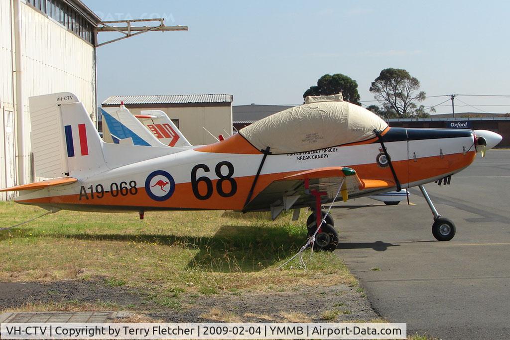 VH-CTV, 1981 New Zealand CT-4A Airtrainer C/N 068, CT4A at Moorabbin with marks A19-068