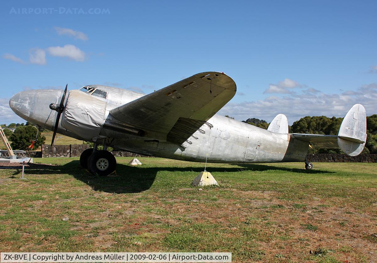 ZK-BVE, Lockheed 18-56 Lodestar C/N 2020, At MOTAT - Museum Of Transport And Technology.
