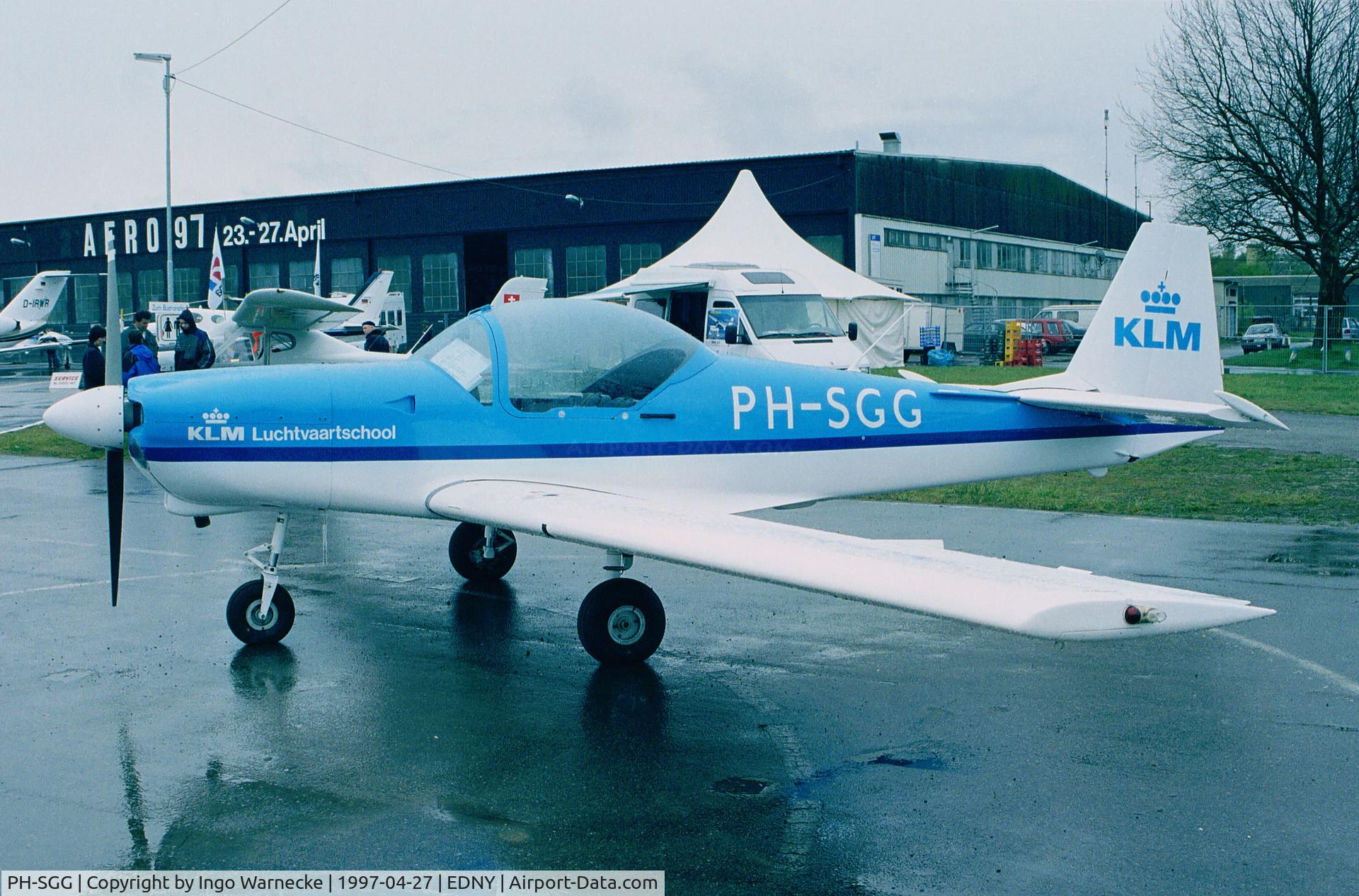 PH-SGG, 1990 Slingsby T-67C Firefly C/N 2099, Slingsby T-67C of KLM Luchtvaartschool at AERO 1997, Friedrichshafen