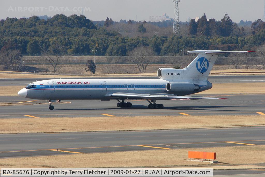 RA-85676, 1990 Tupolev Tu-154M C/N 90A836, Vladivostok Air TU154M at Tokyo Narita