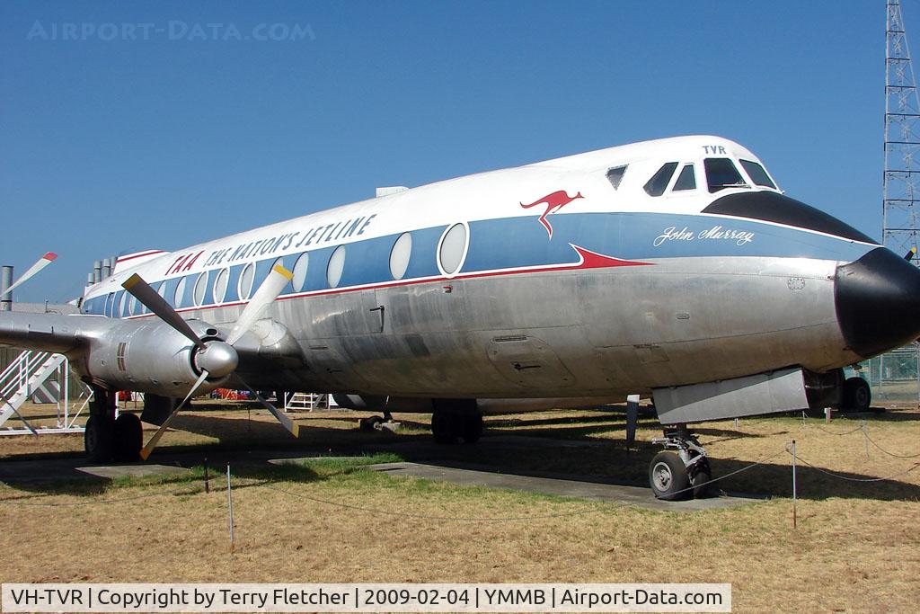 VH-TVR, 1958 Vickers Viscount 818 C/N 318, Preserved Viscount at Moorabbin Museum