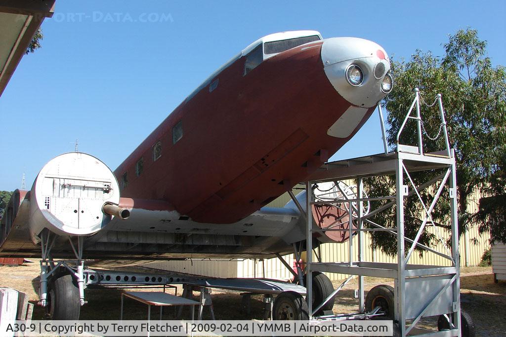 A30-9, 1934 Douglas DC-2-112 C/N 1292, DC-2 on rebuild at Moorabbin Museum