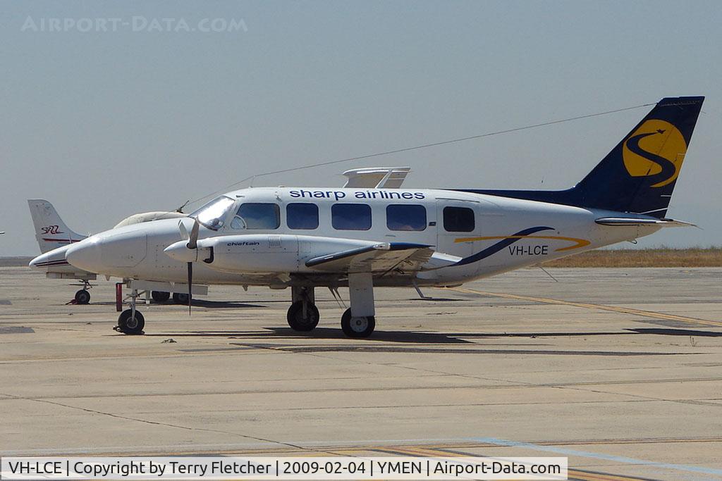 VH-LCE, 1973 Piper PA-31-350 Chieftain C/N 31-7305088, Sharp Airlines Pa-31-350 at Essendon