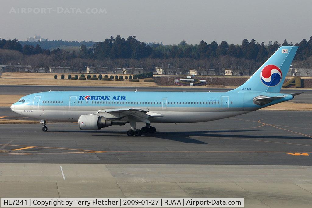 HL7241, 1992 Airbus A300B4-622R C/N 662, KAL A300 at Narita