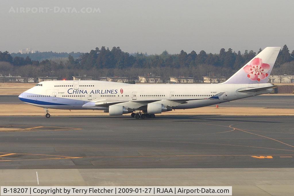 B-18207, Boeing 747-409 C/N 29219, China Airlines B747 at Narita