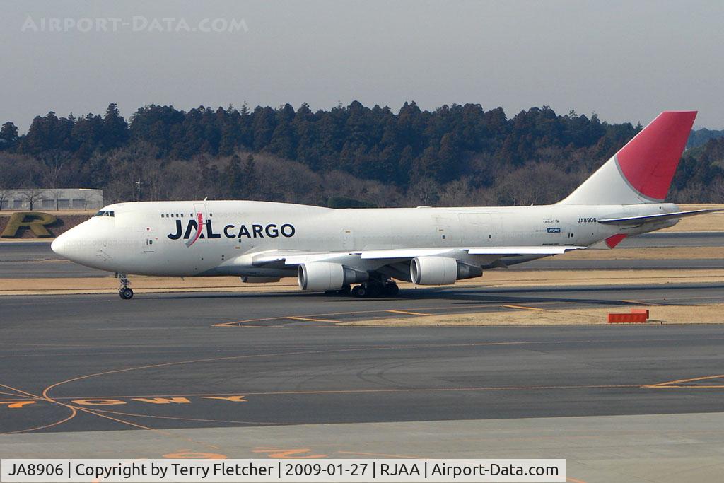 JA8906, 1993 Boeing 747-446 C/N 26350, JAL B747 at Narita