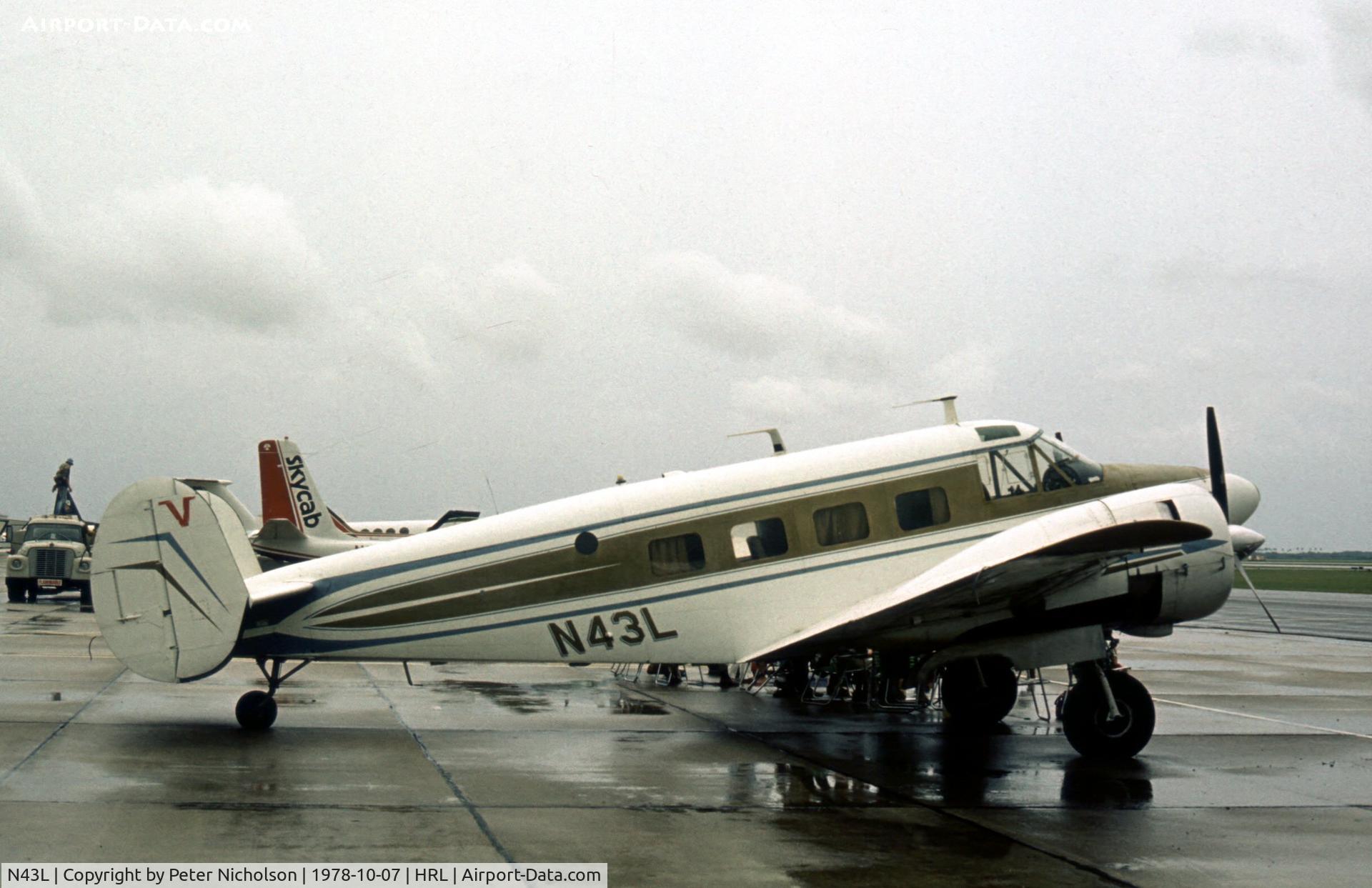 N43L, 1956 Beech E18S-9700 C/N BA-228, This Beech 18 was a visitor to the Confederate Air Force Airshow of 1978.