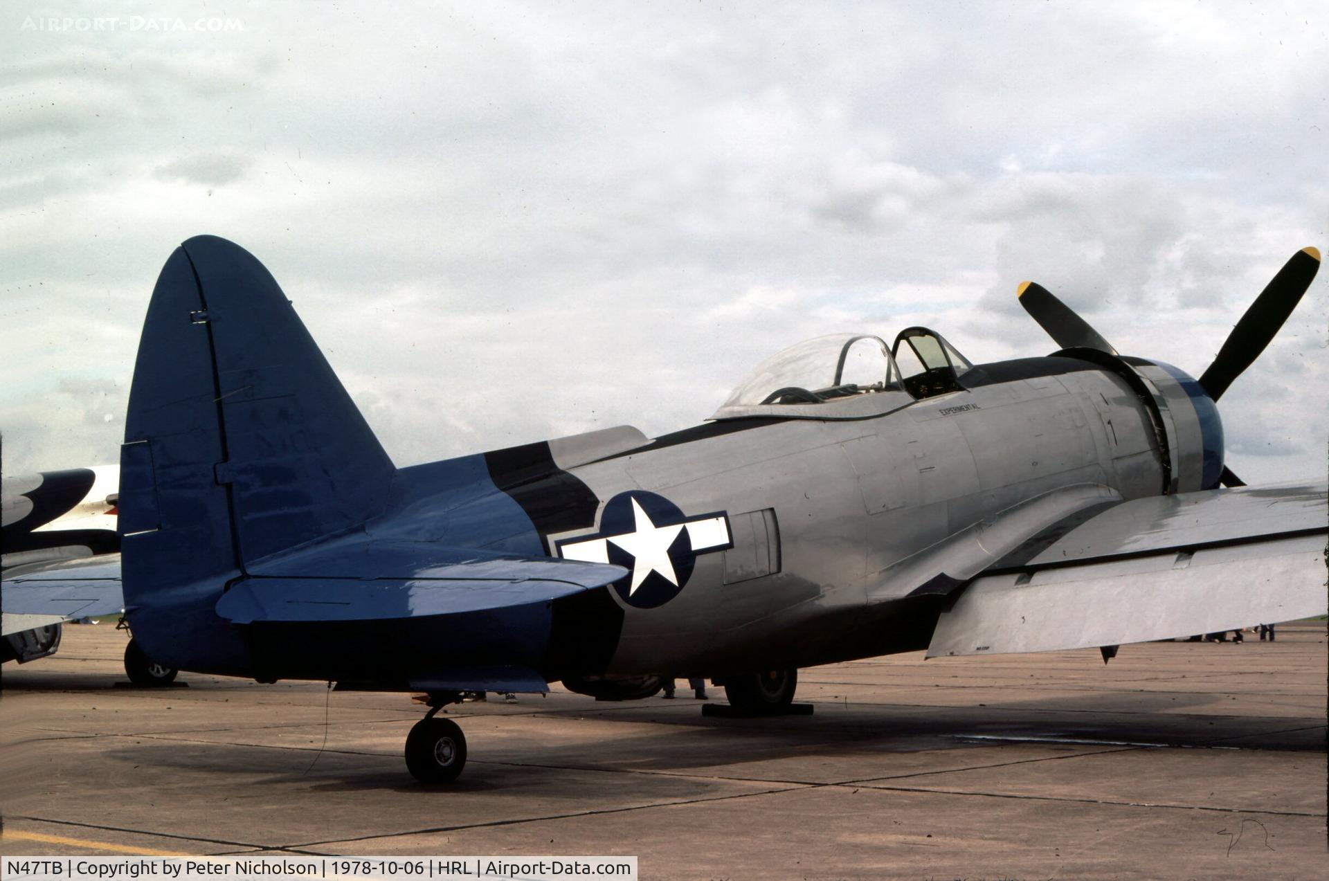 N47TB, 1946 Republic P-47N-20-RE C/N 44-89136, The Confederate Air Force displayed this Thunderbolt at their 1978 Airshow.