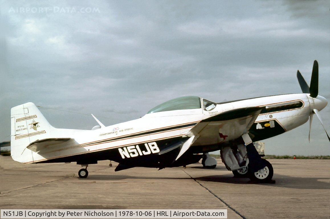 N51JB, 1944 North American P-51D Mustang C/N 122-39488, This Confederate Air Force Mustang was displayed at their 1978 Airshow.