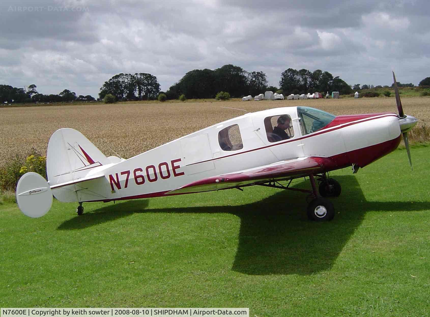 N7600E, 1958 Bellanca 14-19-2 Cruisair Senior C/N 4102, The only one of its type in Europe