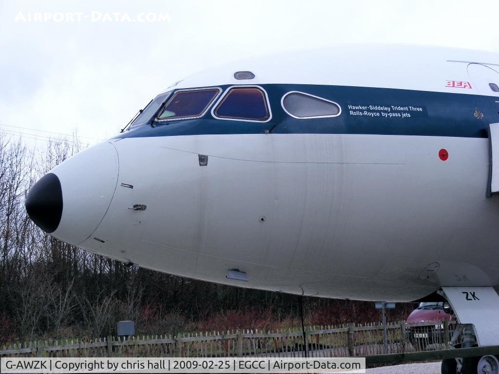 G-AWZK, 1971 Hawker Siddeley HS-121 Trident 3B-101 C/N 2312, Preserved at the Aviation Viewing Park