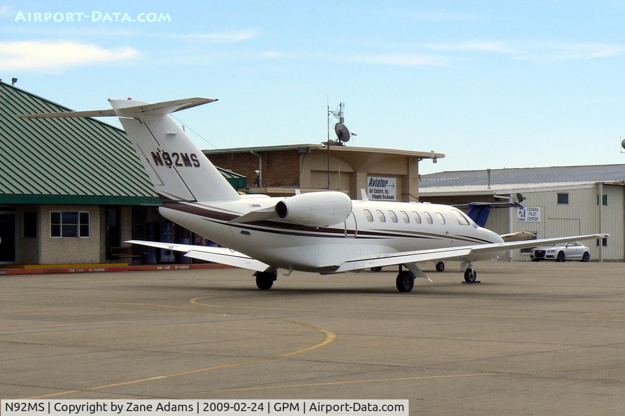 N92MS, 2008 Cessna 525B CitationJet CJ3 C/N 525B-0214, At Grand Prairie Municipal